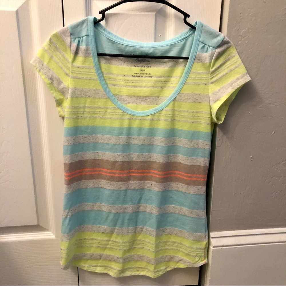 American Eagle striped favorite tee